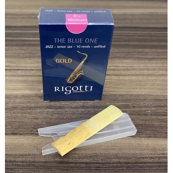 Palheta Rigotti para Sax Tenor Blue - Gold